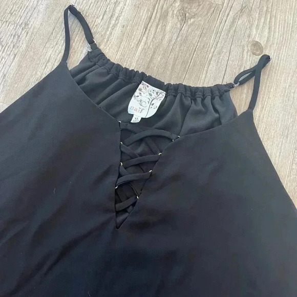 Womens Naif Black Tank Top - XL - Picture 2 of 6